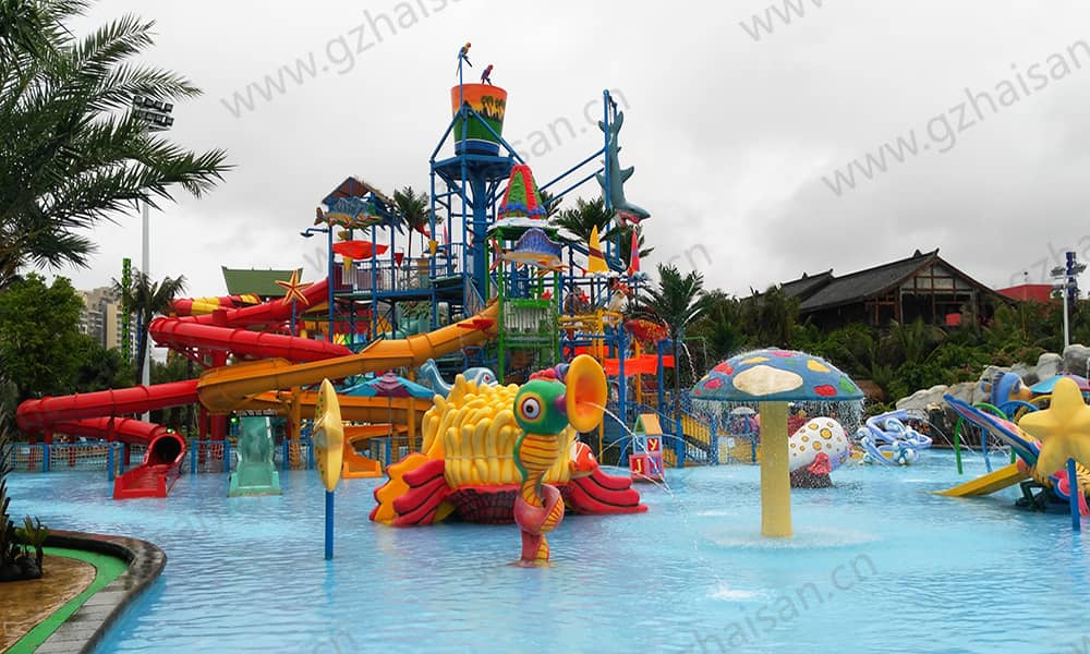 海南三亚千古情水上乐园水寨 海南三亚千古情水上乐园水寨