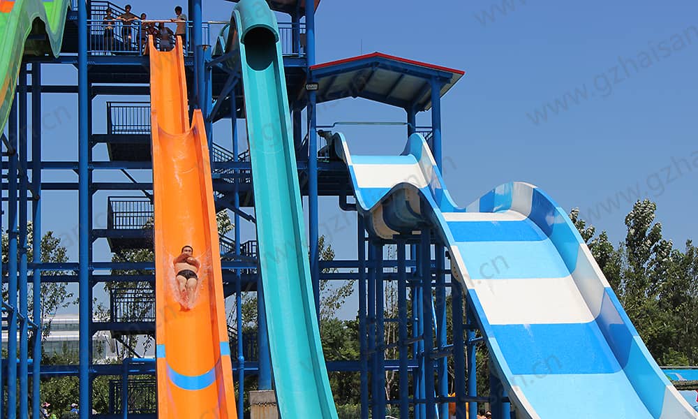 河北保定海森水上大世界高速滑道、家庭宽滑梯