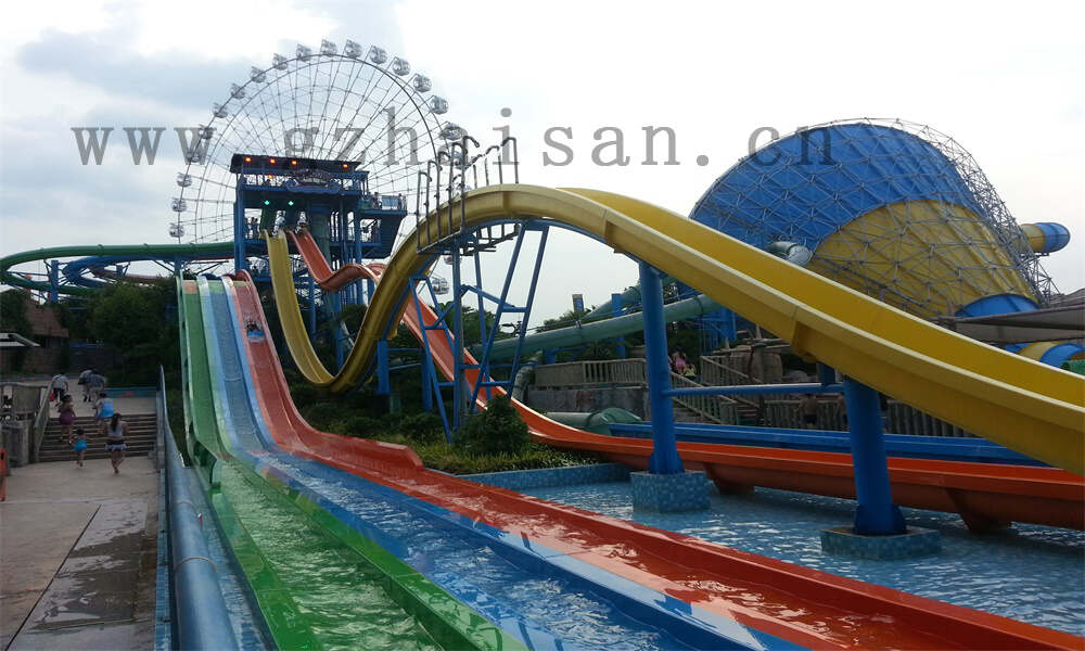 水上乐园设计的观景台和观光车如何提供全景？